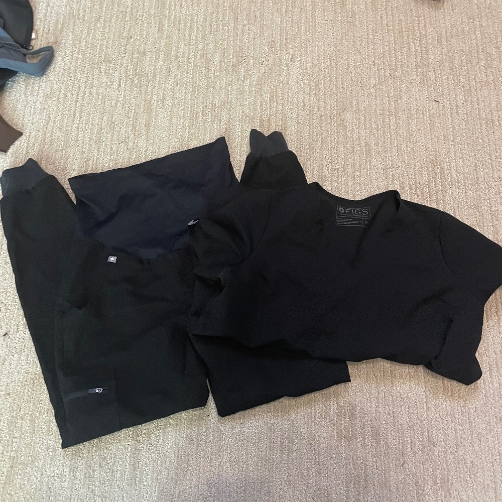 Black Figs Maternity Scrubs